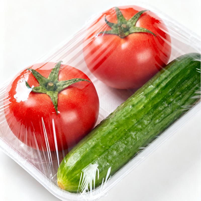 Vegetabilsk klar plastemballasjefilm